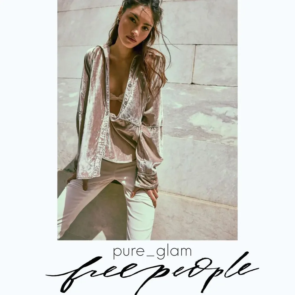 Free People velvet pants